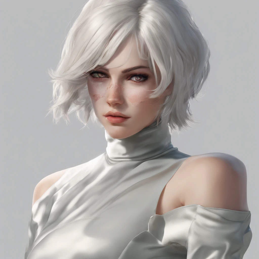 best quality, master part, ultra high-resolution, 1girl, sexy, No escuro, sombra profunda, discreto, luz fria, MILF, dynamic light, Cinematic lighting, Cinematic lighting, blusa para baixo, mulher madura, mid-part hair, NSFW, Mama natural, parte superior do corpo, MILF, NSFW, escarlate, Final Fantasy, louro, Closeup do rosto, detalhe do rosto, Detail of red lips, fundo branco