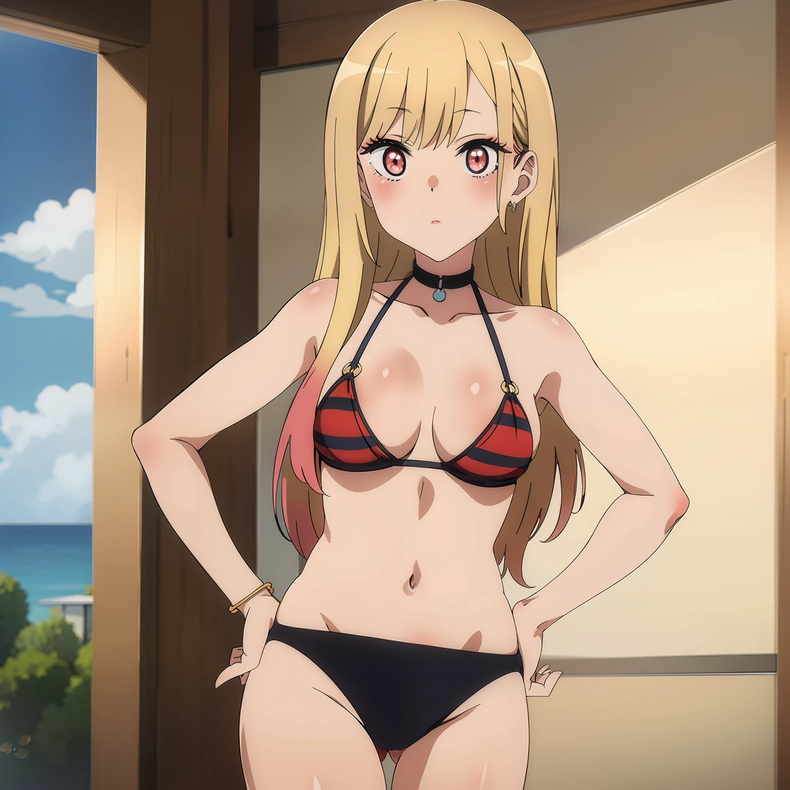 Marinero Kitagawa, Playa, bikini (Cola de caballo)