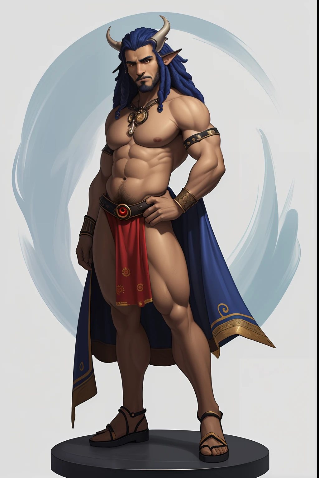 human hybridthe man, Reis negros em correntes de ouro de cabelo afro cabelo caindo para frente, Rasta type but braided with blue hair and , Personagem de ((Estilo Art Vista de Corpo Inteiro, plano completo, vista frontal, Vista lateral, vista traseira, de personagem, Multiple views and poses, various points of view, um personagem, corpo inteiro, personagem com menos, estilo de roupa, no mesmo Estilo de cabelo, less Type of footwear, forte )):: ((whole body view, plano completo, vista frontal, vista traseira, design de personagem, Multiple views and poses, castelo corpo inteiro, Multiple views and poses. various points of view. Fantasia hiperdetalhada, retrato masculino da fantasia, retrato masculino do deus svarog, Retrato de um guerreiro fantasia fosco detalhado, retrato de arte conceito de fantasia, retrato do personagem da fantasia, cinematic bust portrait, Retrato , 8k shaman profile portrait,