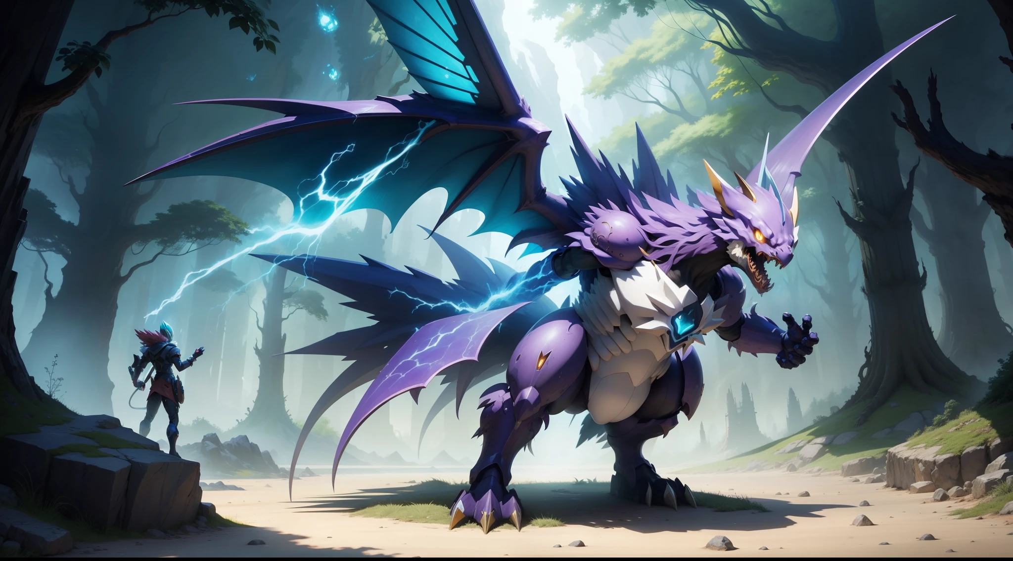 Digimon concept art fantasy elemental nature