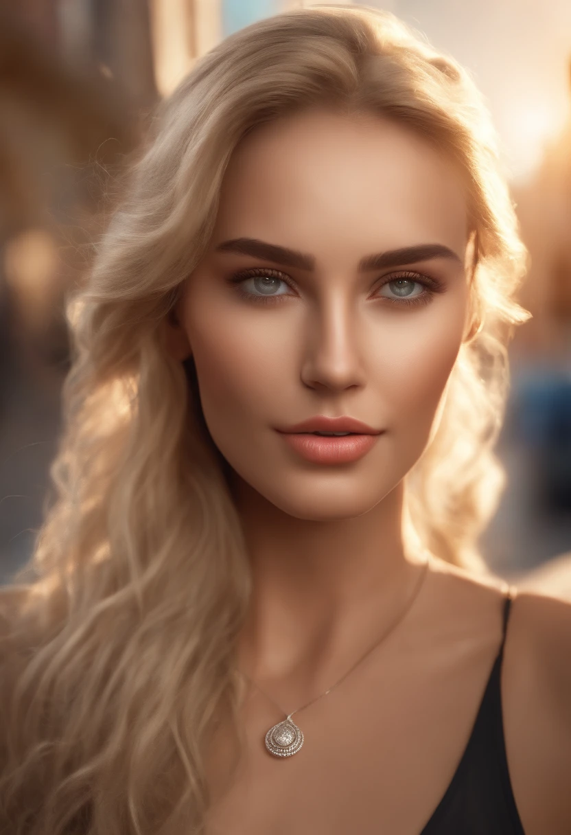 gorgeous woman with extra long wavy blonde hair, detailed alluring eyes, long sexy legs, wearing tiny shorts, t-shirt, ((detailed facial features)), (finely detailed skin), pale skin, realistic skin texture, extreme skin details, (pores:0.1), in the background beautiful city, best quality masterpiece, photorealistic, hyperrealistic, detailed, 8k, HDR, (Soft color: 1.2), shallow depth of field, broad light, high contrast, backlighting, bloom, light sparkles, chromatic aberration, sharp focus, RAW color photo