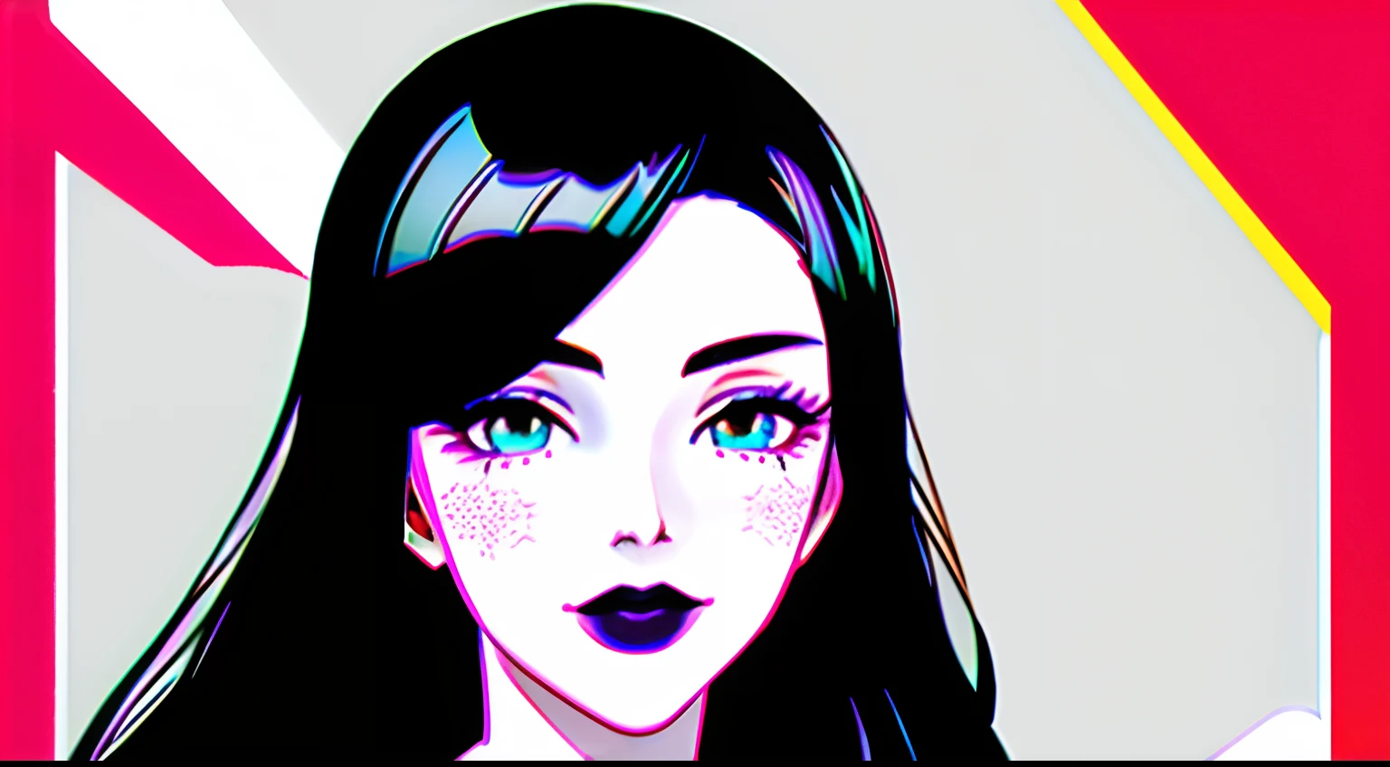 disco Rigido, 8k, (((master part))), (((Altas))), ((best quality)), ((um extremamente delicado e bonito)), insanamente detalhado e intrusivo, super detalhado, tokyo ghoul, 1 mulher, sozinho, camisa de gola preta, gravata vermelha, pale skin, Big Lips, puffy lips, black lips, olhos vermelhos brilhantes, olhos anelados, olhos brilhantes, cabelos pretos, cabelos longos, slicked back hair, ghoul, smug