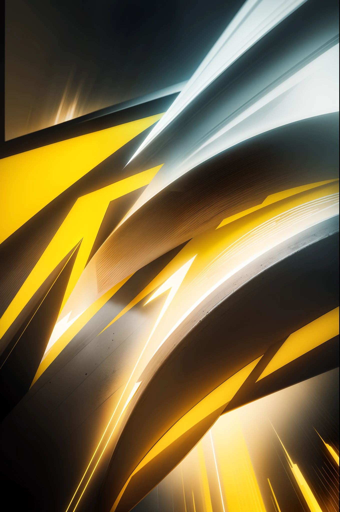 Background abstract thunder yellow