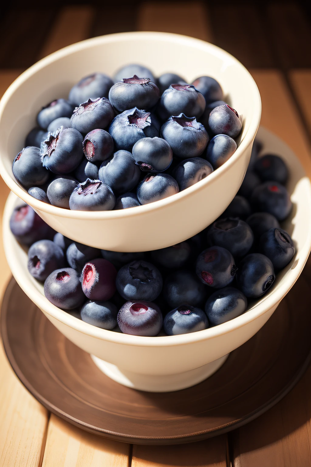 various juicy blueberry fruits inside a bowl!