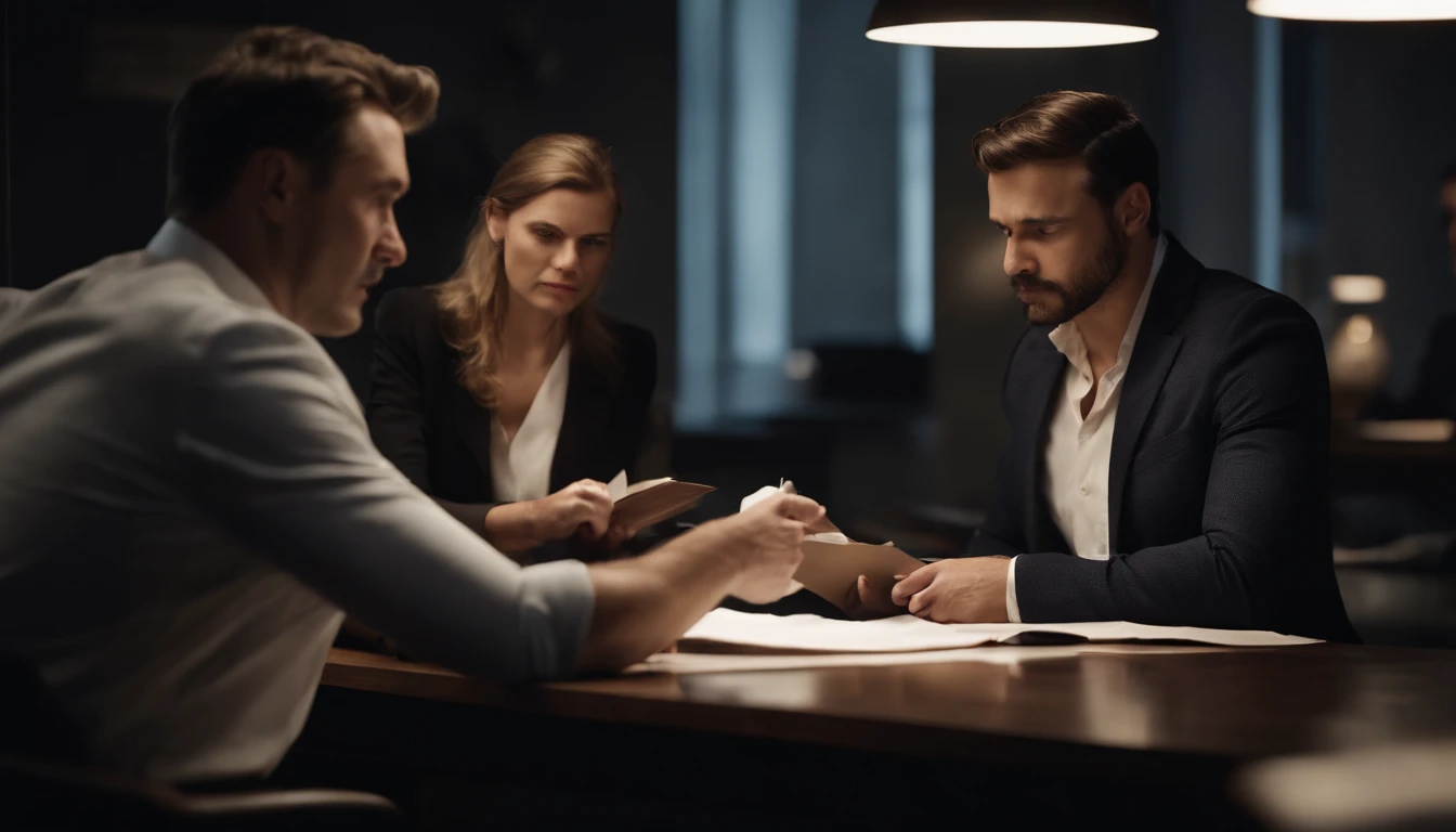 a businessman meeting, formal business attire, professional environment, negotiation, corporate office, detailed facial features, high quality, photorealistic, 8k, detailed lighting, cinematic composition, dramatic lighting, muted color palette, elegant ambiance, corporate boardroom, negotiating contract, intense discussion, thoughtful expressions, subtle gestures, serious mood, hyper detailed, masterpiece