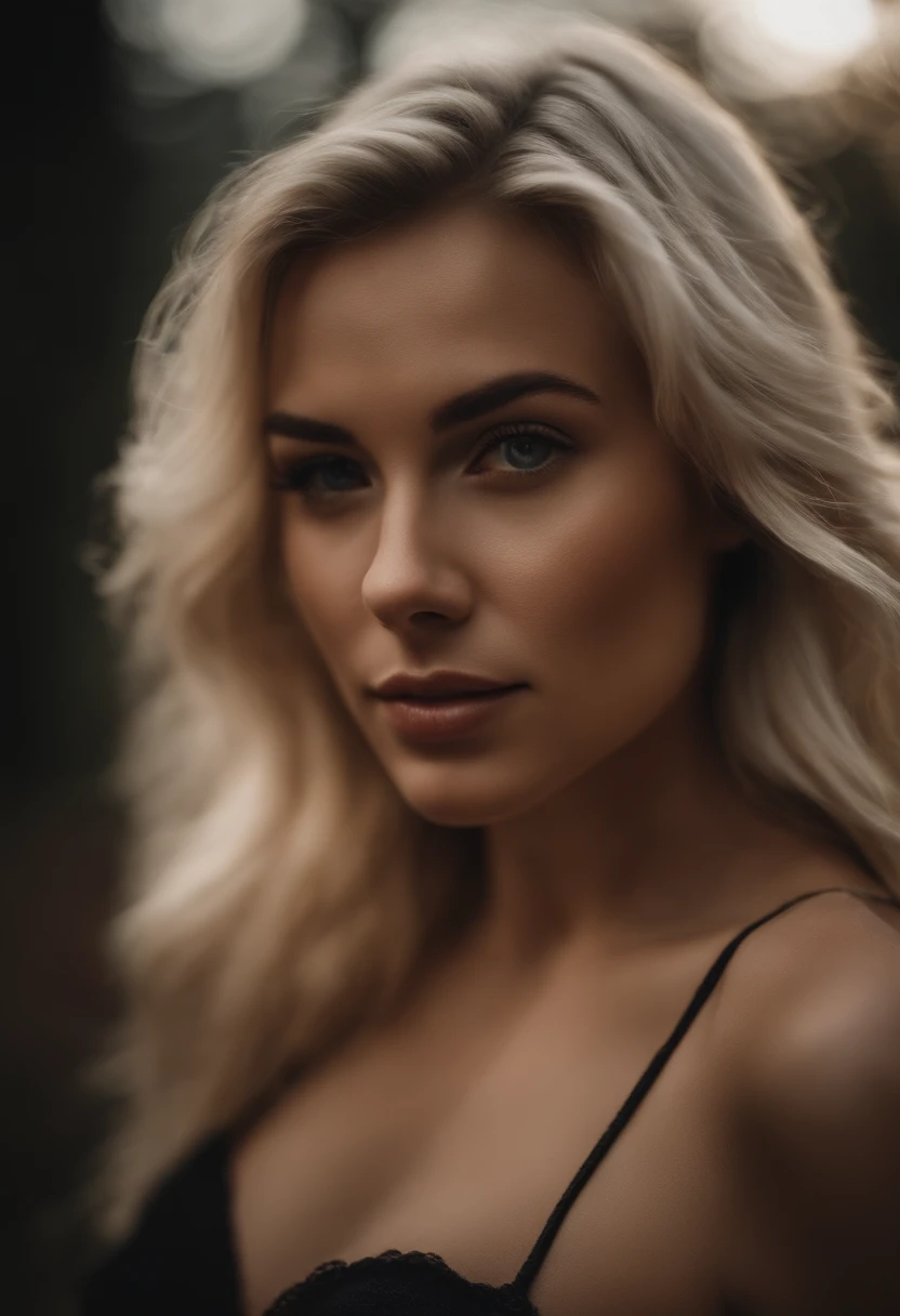 Naked blonde