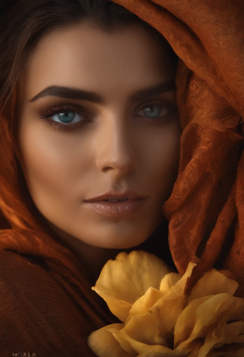 morena dos olhos claros