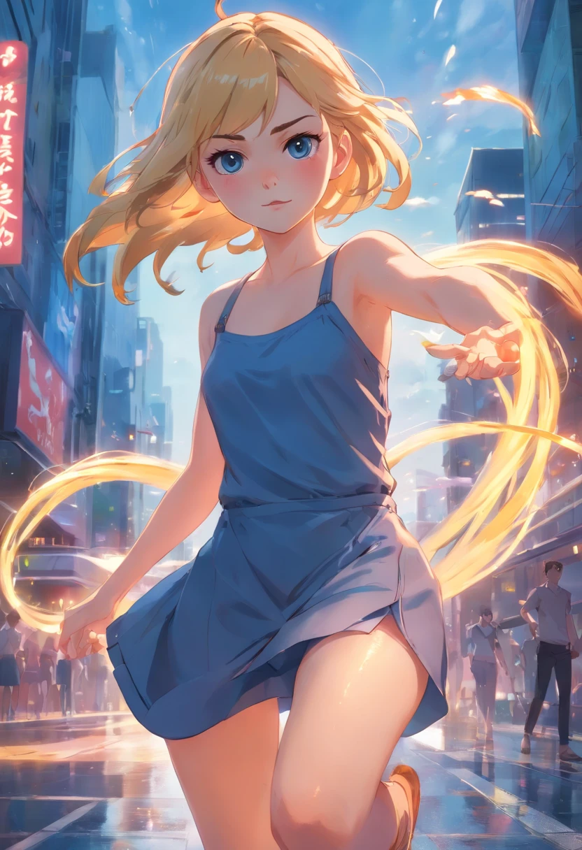 Elle Fanning, 4K highly detailed surface, braided hair, Big, Elegant, 4K sweat-soaked skin, Long slender face.,Natural makeup, Beautiful slender legs., Small lips, Flat belly soaked with sweat 4K, Beautiful big ass, Captain America Dress, Lifelike shadows, Beautiful waist and hips, beste-Qualit, high wind, Innovative Special Effects, HDR, 最高品質, Clear face focus, War scenes, battles, adrenaline fumigations., Look straight ahead., Pose for leg splitting combat, nighttime