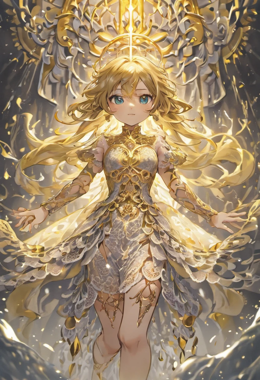 masutepiece, Best Quality, Best Quality, amazing, Beautiful detailed eyes,((1girl in)), Finely detailed, depth of fields, the Extremely Detailed CG Unity 8K Wallpapers, Full body,(Other Minato Aqua), (((Girl wears clothes with silver texture)))，((Very gorgeous metal style))，((Metal crown with ornate stripes))，((((Various metal backgrounds))))，Sputtered molten iron,(Floating hair),((Hair like molten metal)),(((Detailed face))), (((Detailed eyes))),(((Silver clothes))),(((Gold lace clothing))),((Full body)),((((Flowing gold and silver)))),(((((Everything flows and melts))))),(((((Flowing iron))))),(((((Flowing silver))))),((((lace flowing and melt))))