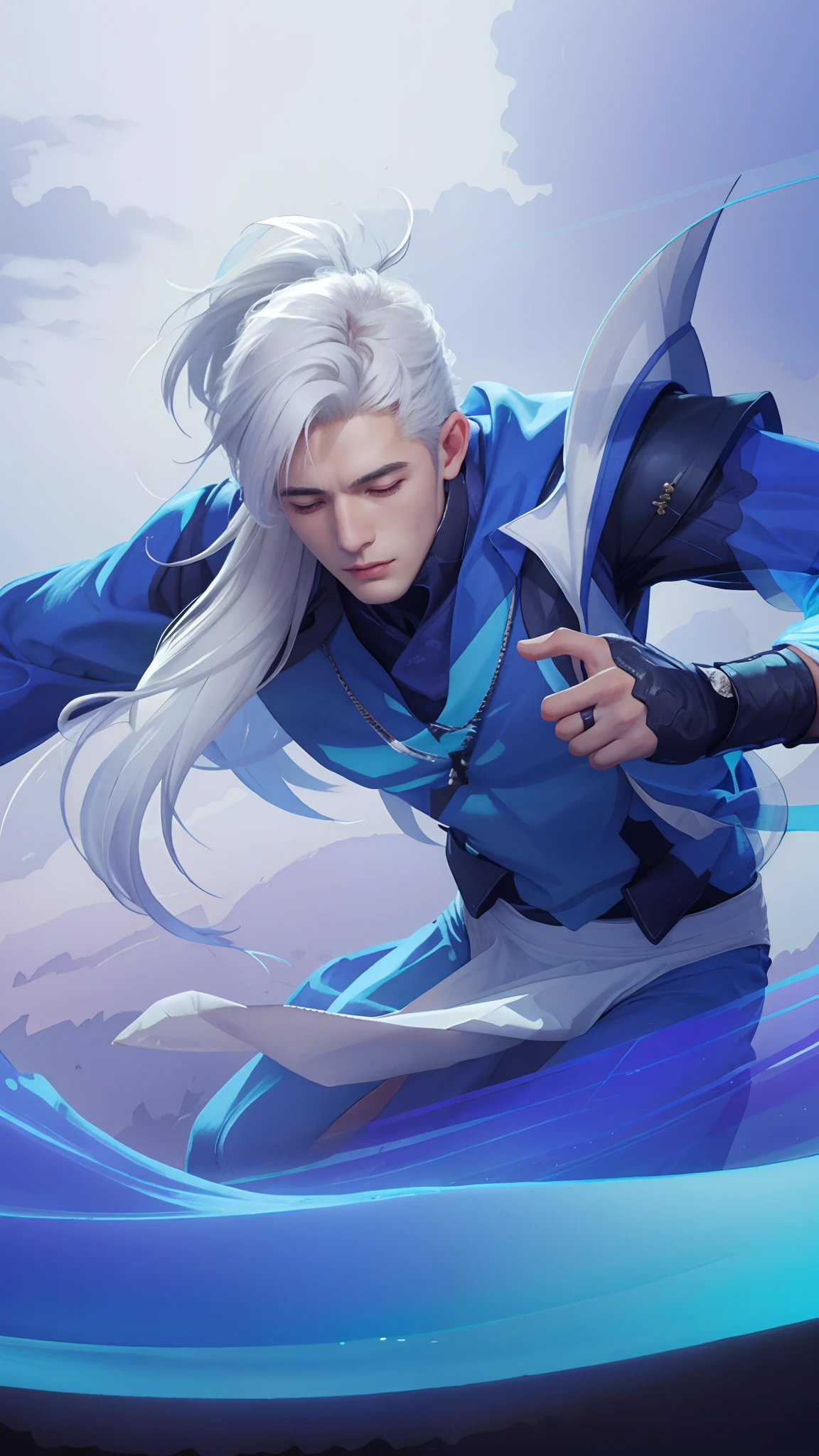 white hair
