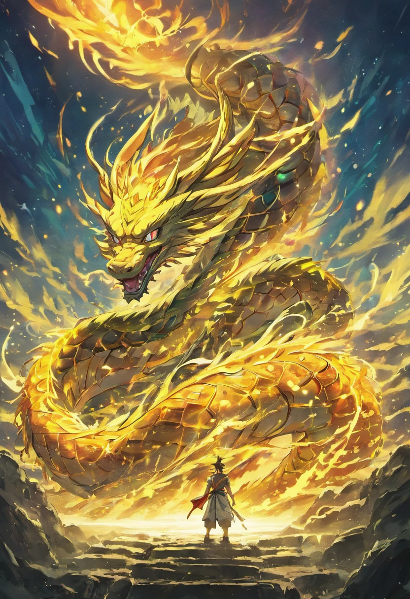 Golden dragon eyes