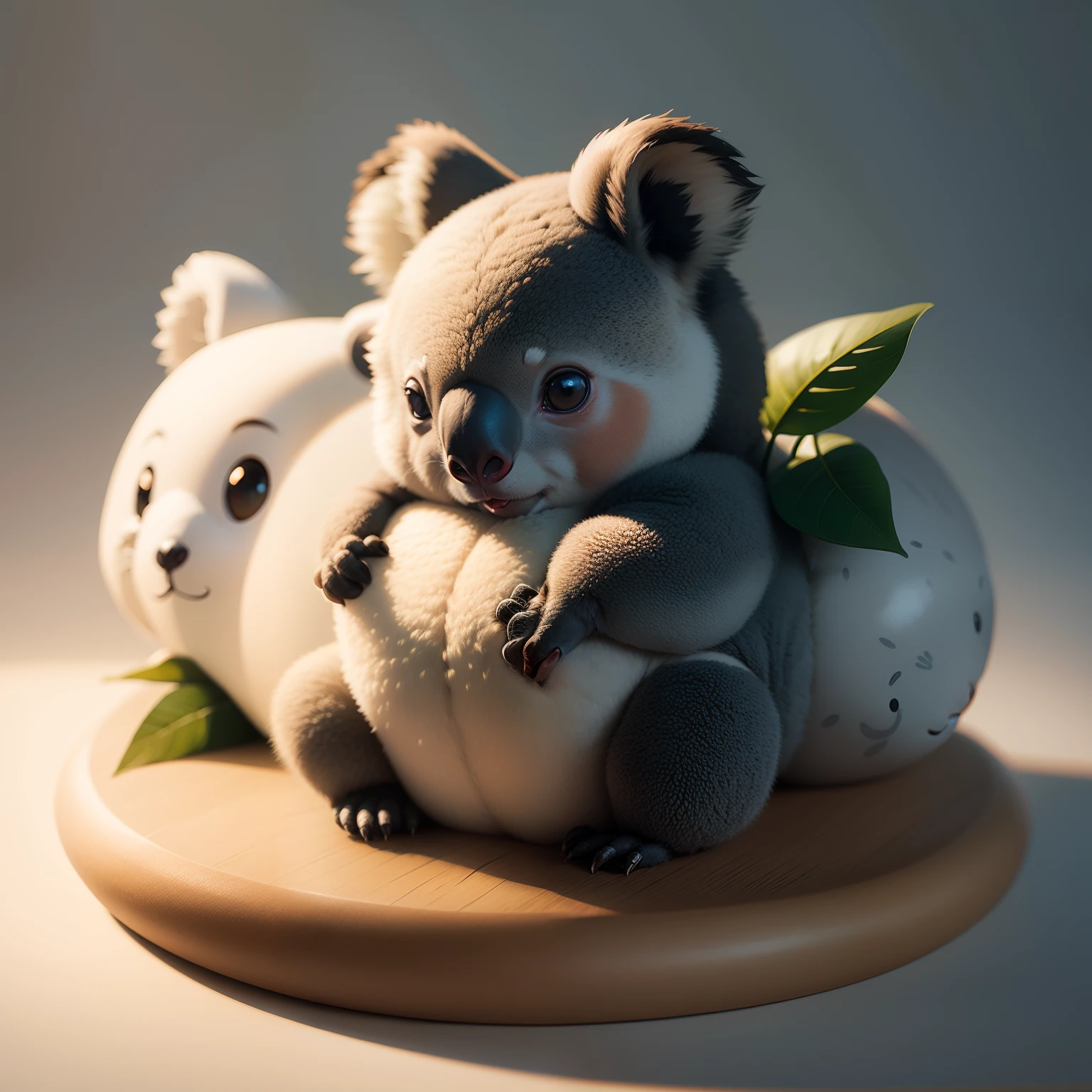 koala、Round character design、illustratio
