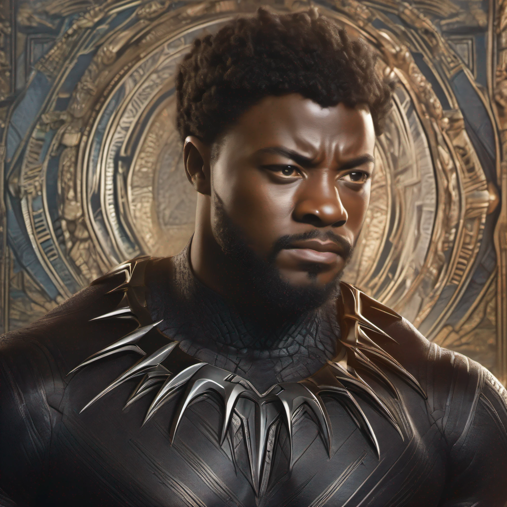 a portrait of Black Panther , intrinsic details,masterpiece,hyper realistic, hd, 8k