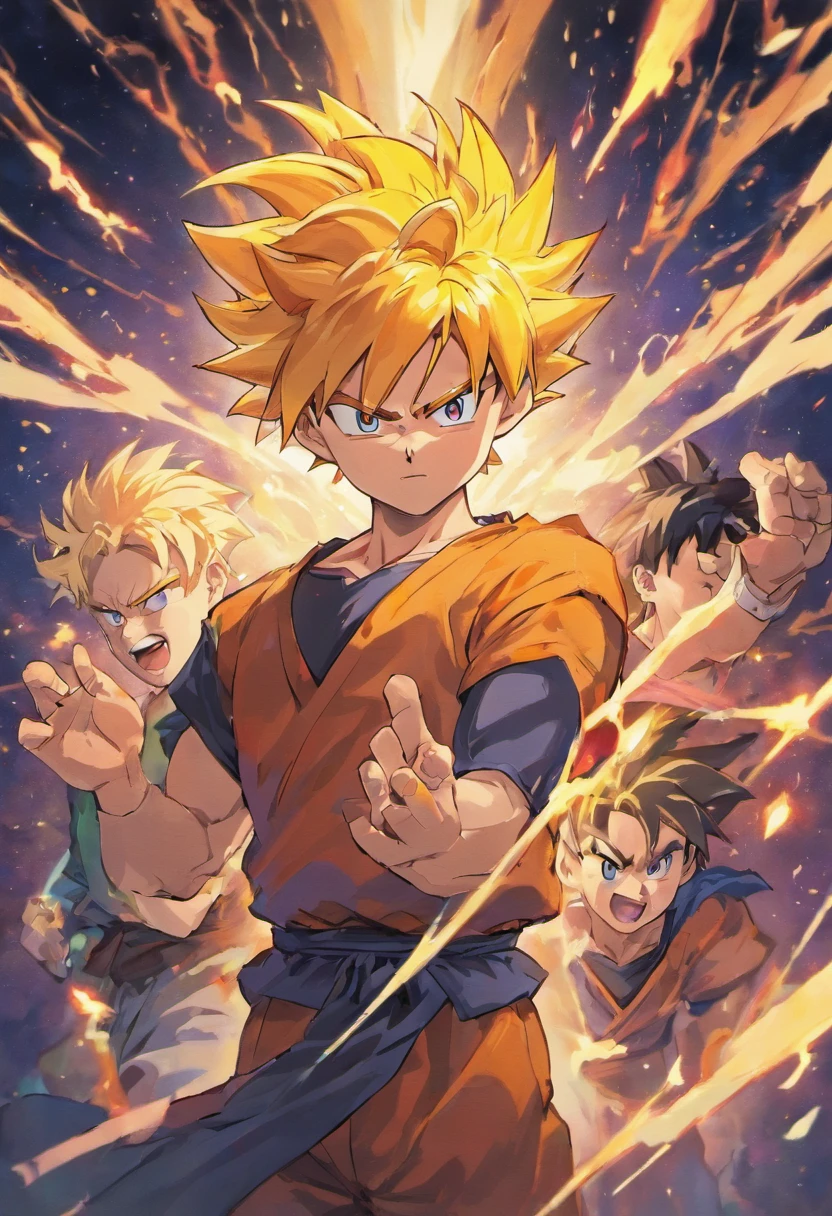 goku, trunks, gohan, goten