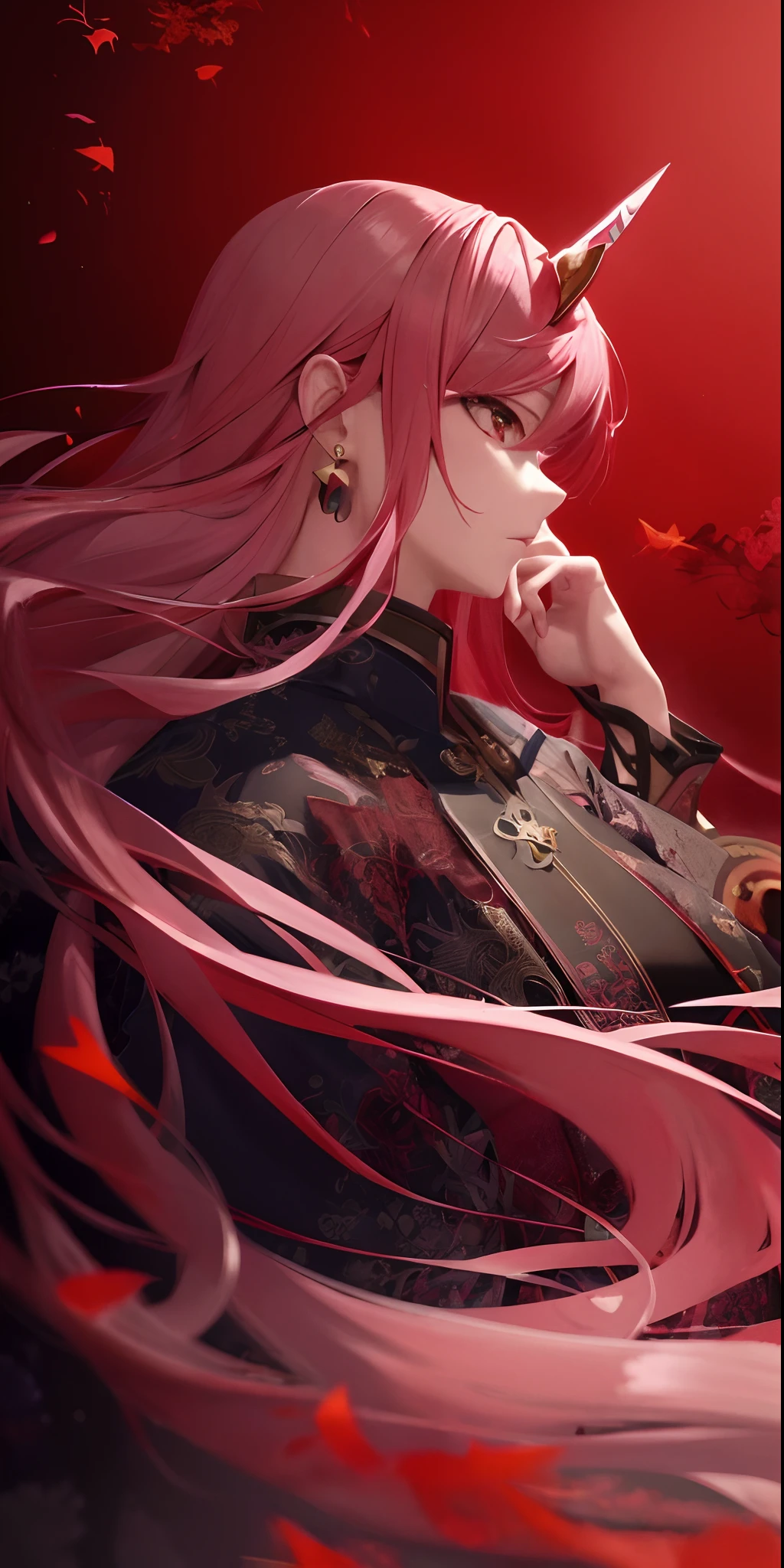 anime girl with long pink hair and a sword in her hand, best anime 4k konachan wallpaper, badass anime 8 k, detailed digital anime art, 4 k manga wallpaper, guweiz, anime style 4 k, onmyoji portrait, anime art wallpaper 4k, anime art wallpaper 8 k, anime art wallpaper 4 k, 8k high quality detailed art
