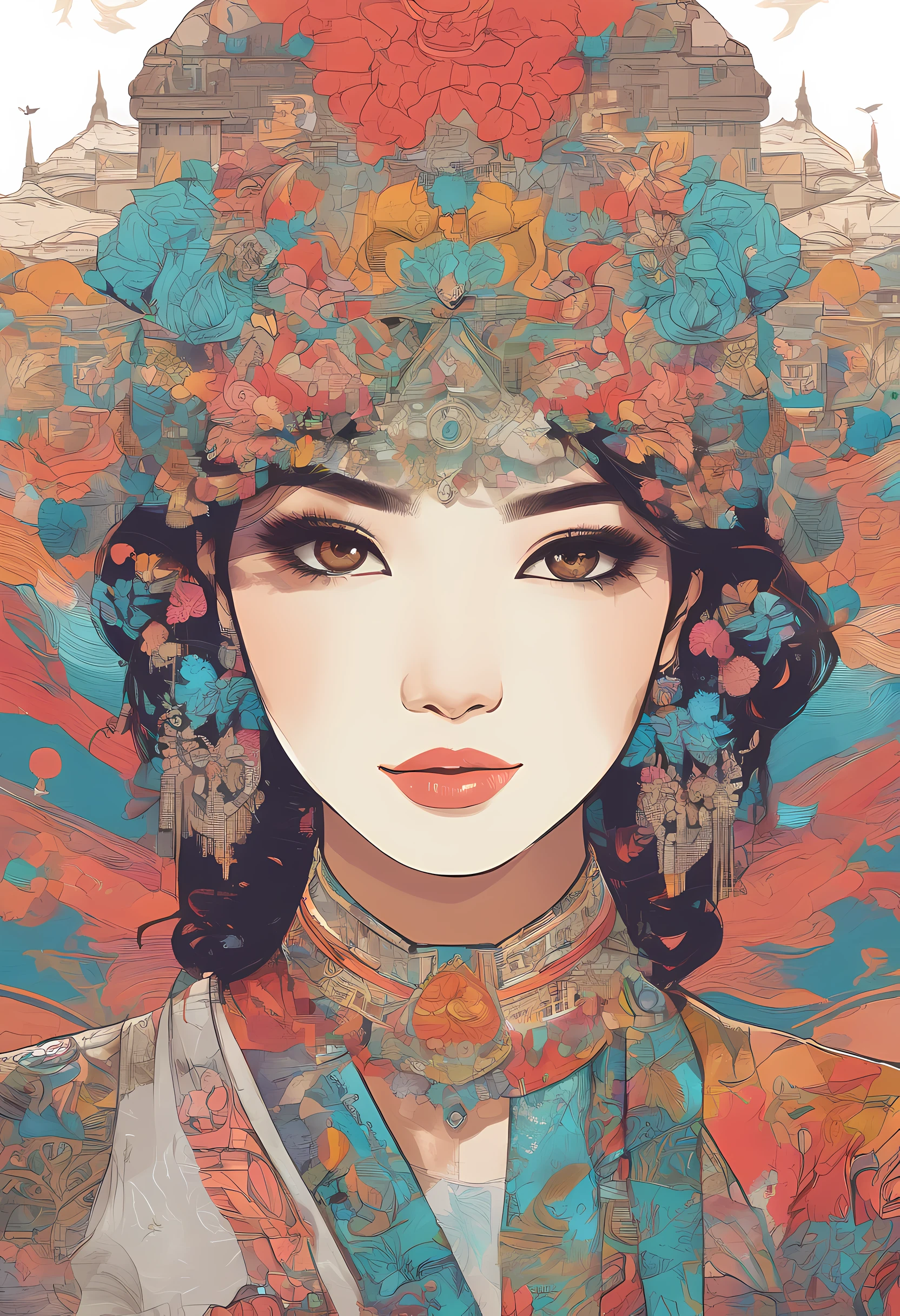 Super pretty 20 year old Korean girl,happy face,Posing in a lovely dress,entire body, Cartoon style illustration, Cartoon Art Style, digital illustration , Highly detailed character design, cute detailed digital art, beautiful digital illustration, high quality portrait, Comic art, Asia, Character Design Portrait, ((Remove Background))