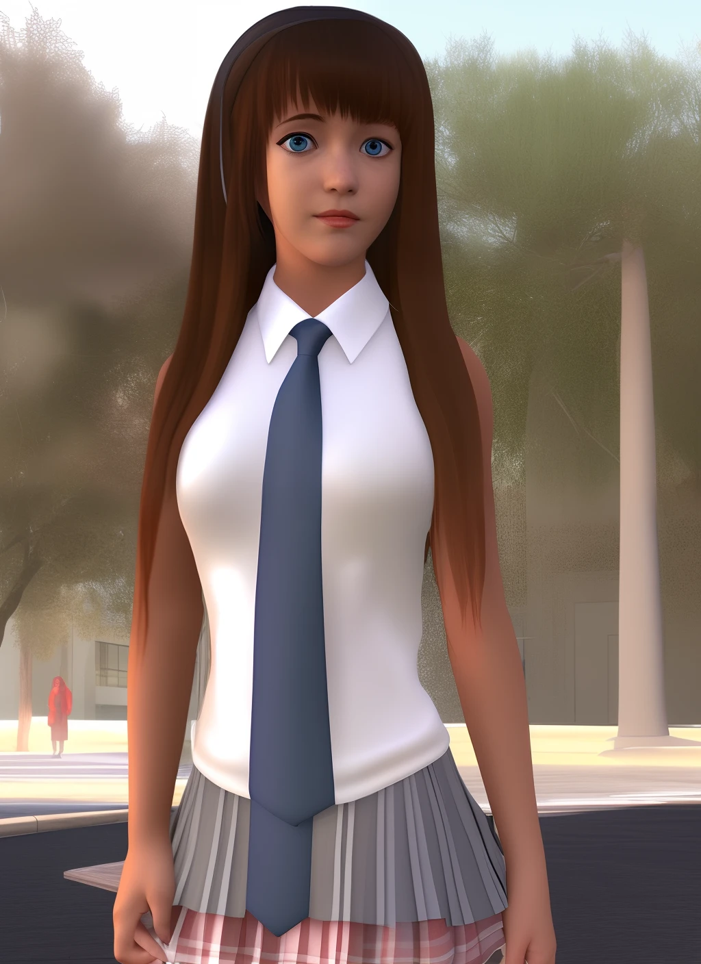 Realistic Schoolgirl