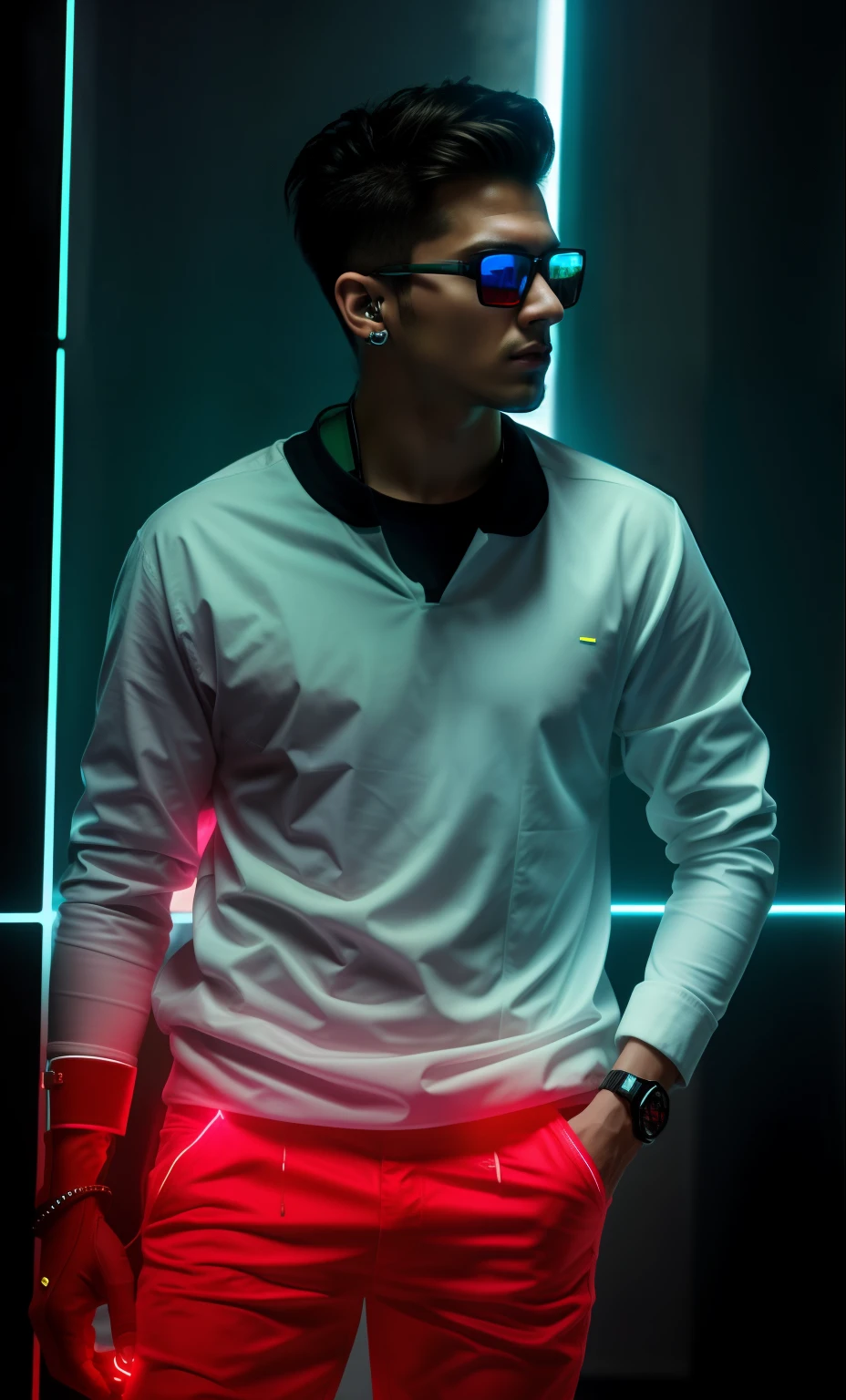 change background cyber punkhandsome boy,realastic face,8k,ultra realastic