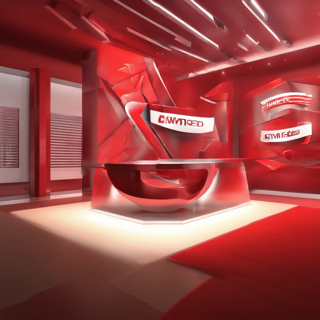 make logo for media company. Various colors, main color red, In the logo appears the words: TTS MEDIA