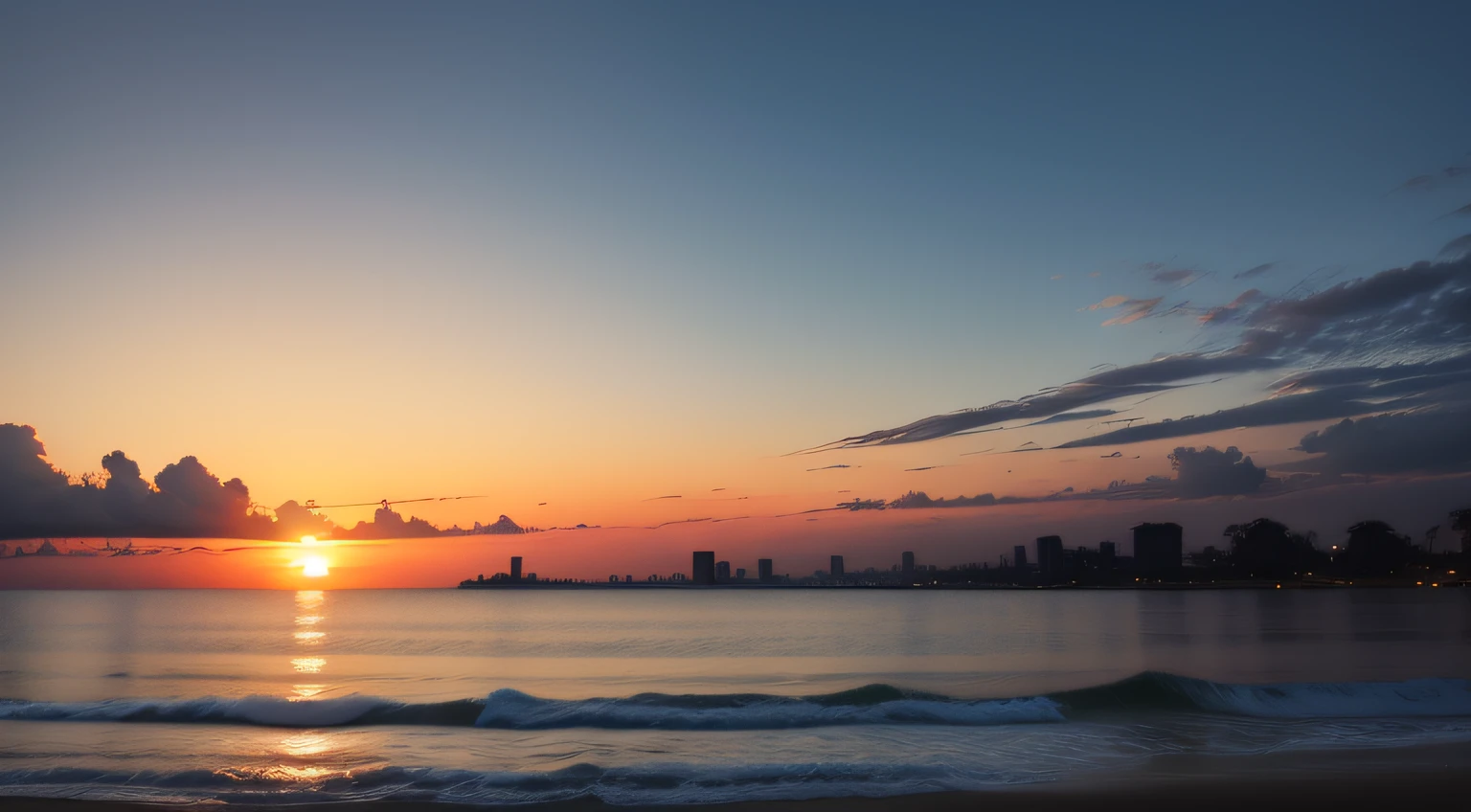 um por por do sol