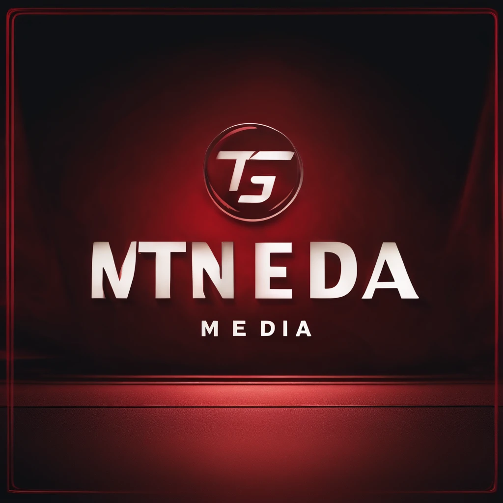 make logo for media company. Various colors, main color red, In the logo appears the words: TTS MEDIA