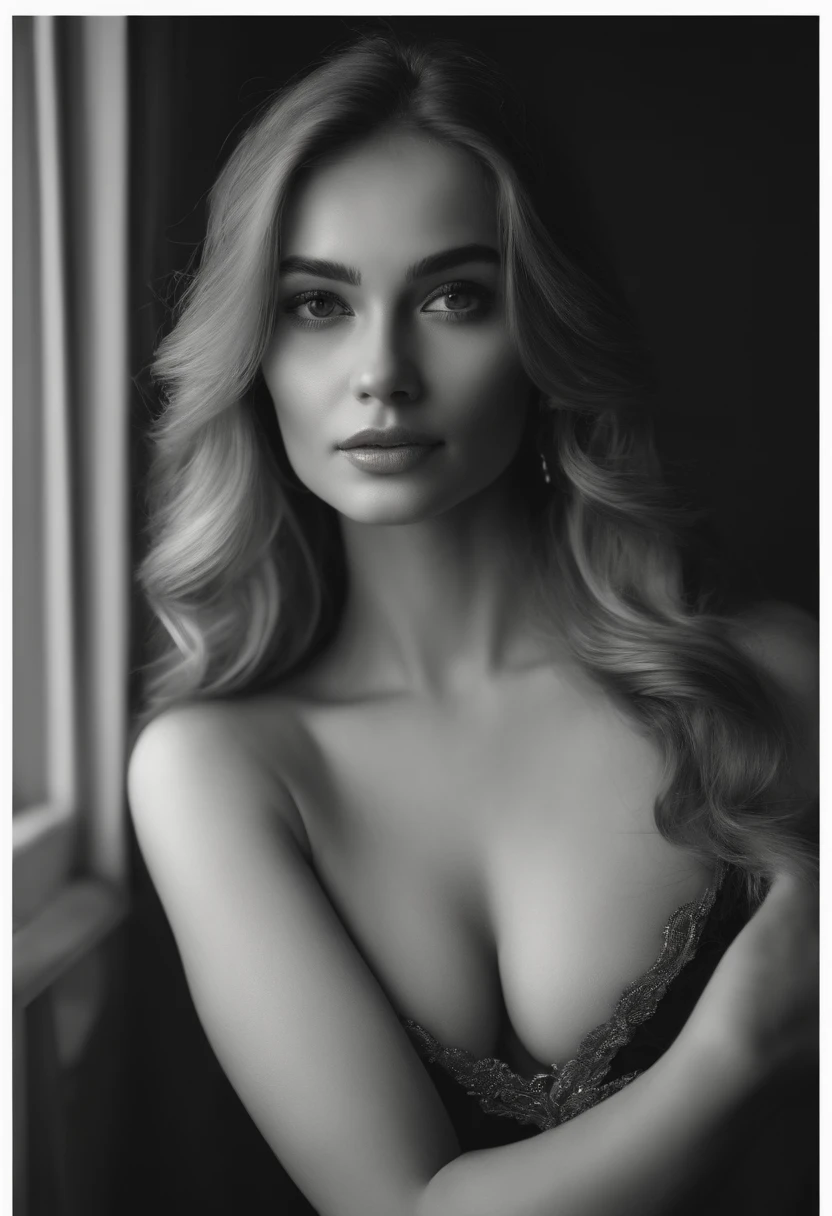 RAW, analog, Nikon Z 85mm,((best quality)), ((masterpiece)), ((realistic)),vintage image, gorgeous russian woman, blond, 22 year old, posing in a hotel wearing lingerie, wearing lingerie petite, smile with teeth showing, ((small breasts)), intricate details, highly detailed, sharp focus, professional, 4k, god rays, hand model, stunning brown eyes, petite,strong chin defined jawline strong cheekbones highset cheekbones big eyes. great face projection highres, detailed facial features, high detail, sharp focus, smooth, extremely detailed, photo_\(ultra\), photorealistic, realistic, post-processing, max detail, roughness, real life, ultra realistic, photorealism, 8k uhd, SEMI-SILHOUETTE light, slavic face, long blon hair, beautiful hair, real face face