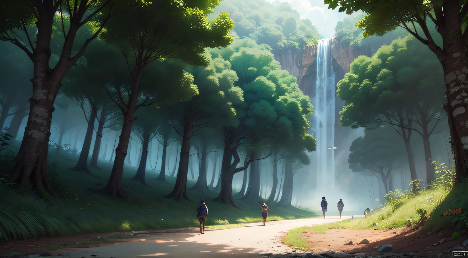 me de uma imagen realista da floresta