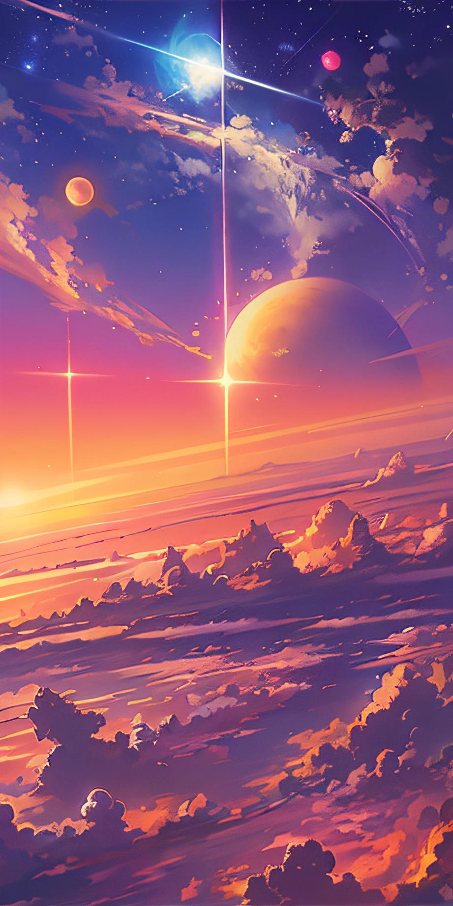 anime anime wallpapers with a view of the sky and stars, cosmic skies. by makoto shinkai, anime art wallpaper 4 k, anime art wallpaper 4k, anime art wallpaper 8 k, anime sky, amazing wallpaper, anime wallpaper 4 k, anime wallpaper 4k, 4k anime wallpaper, makoto shinkai cyril rolando, anime background art
