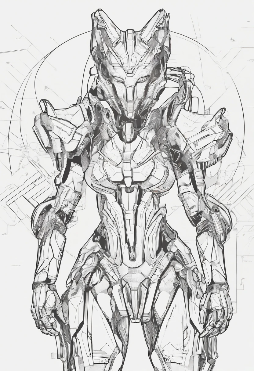 (female Protogen),cyberpunk,mechanical,glowing eyes,metallic surface,digital display,advanced technology,futuristic,neon lights,electromagnetic field,sharp edges,streamlined design,digital organism,biomechanical,mysterious atmosphere,glass visor,enhanced senses,energetic pose,invisible circuits,holographic projections,colorful wires,female cyborg
