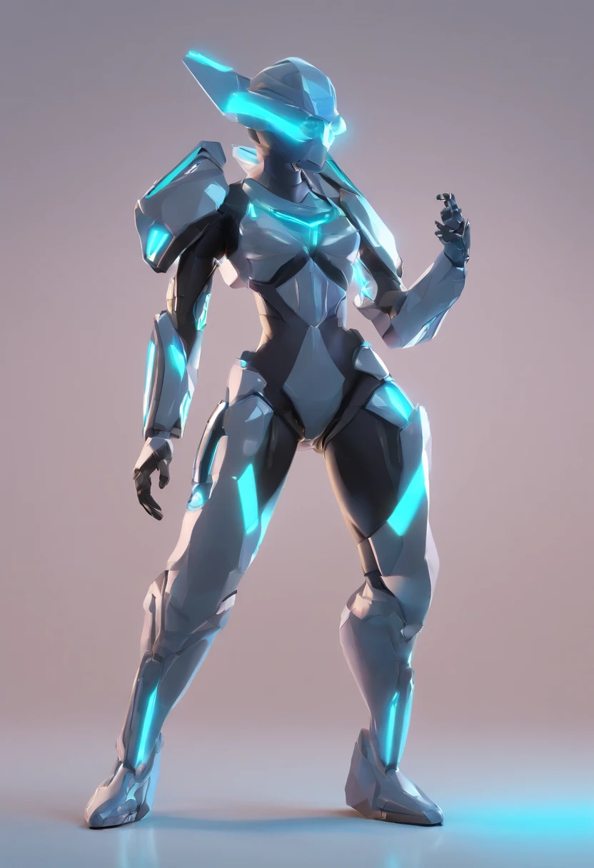 (female Protogen),cyberpunk,mechanical,glowing eyes,metallic surface,digital display,advanced technology,futuristic,neon lights,electromagnetic field,sharp edges,streamlined design,digital organism,biomechanical,mysterious atmosphere,glass visor,enhanced senses,energetic pose,invisible circuits,holographic projections,colorful wires,female cyborg