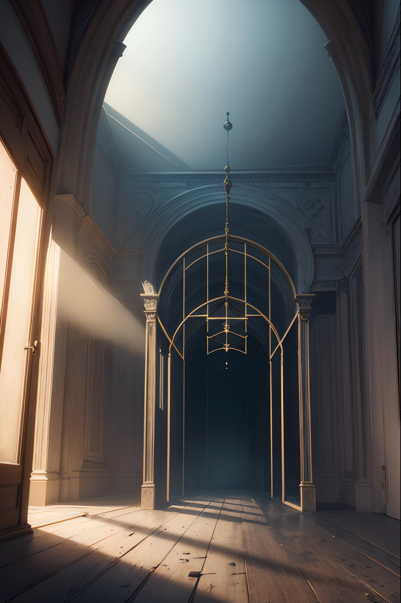 As darkness enveloped the grand mansion, an eerie silence settled over the opulent halls. Unbeknownst to the world, hidden within its walls was a long-forgotten room. Describe the moment when your protagonist stumbles upon this secret chamber. What mysterious artifacts or clues lie within, and how do they set the stage for the journey ahead?"