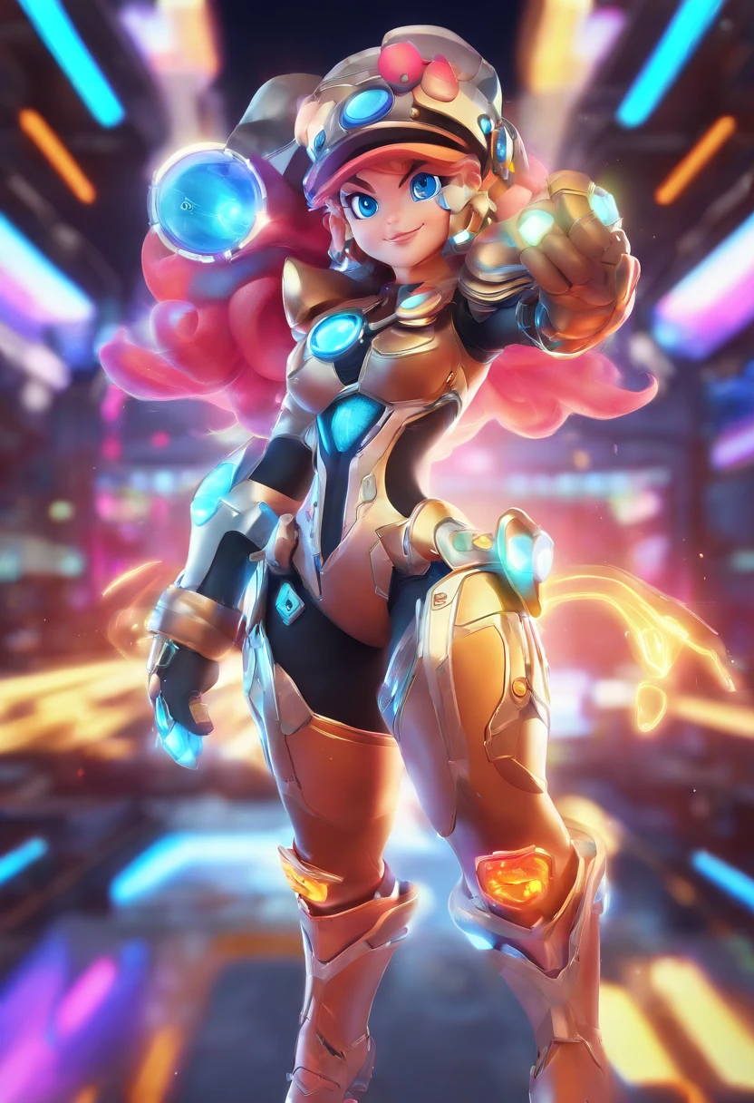 (female Protogen),cyberpunk,mechanical,glowing eyes,metallic surface,digital display,advanced technology,futuristic,neon lights,electromagnetic field,sharp edges,streamlined design,digital organism,biomechanical,mysterious atmosphere,glass visor,enhanced senses,energetic pose,invisible circuits,holographic projections,colorful wires,female cyborg
