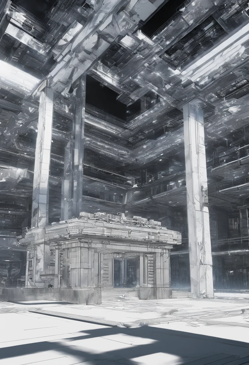 Academia de Jogos,Arquitetura de estilo etno,Ancient Chinese,(Future science fiction,neon iluminado,O cyberpunk,Aura de holograma、particle effects),Structurally sound、High-definition details,Trabalhos Perfeitos,fundo branco,(tmasterpiece,Qualidade Premier,melhor qualidade,arte oficial,Beauty and Aesthetics:1.2),(8k,melhor qualidade,tmasterpiece:1.2)