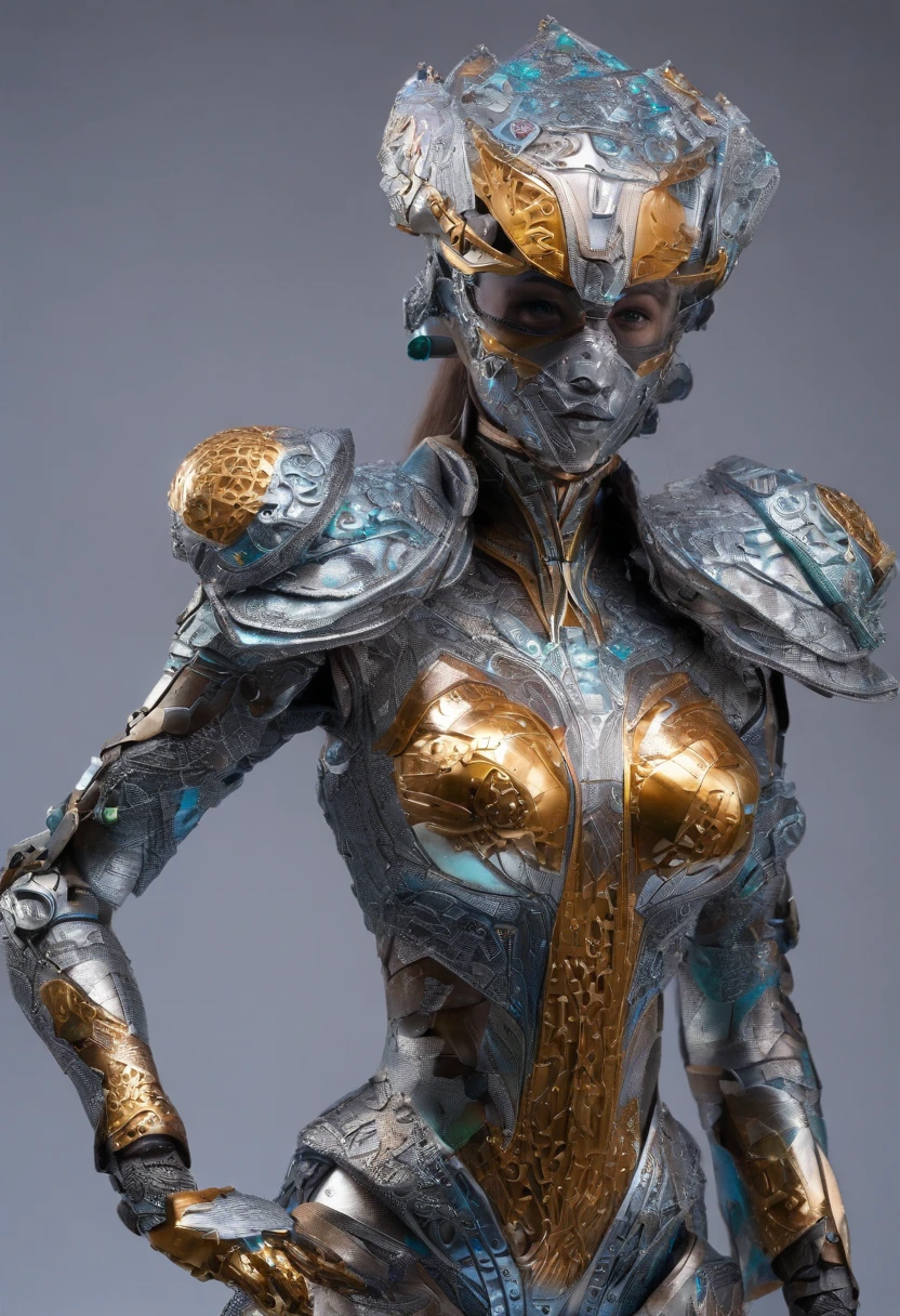 Mature female, cromatic dragon, dungeons and dragons black dragon, scalie skin, obsidian bkack scales, ((body covered gold in ornaments)), (piercings), large nipple piercing, naked, 3D rendering, hyper realistic
