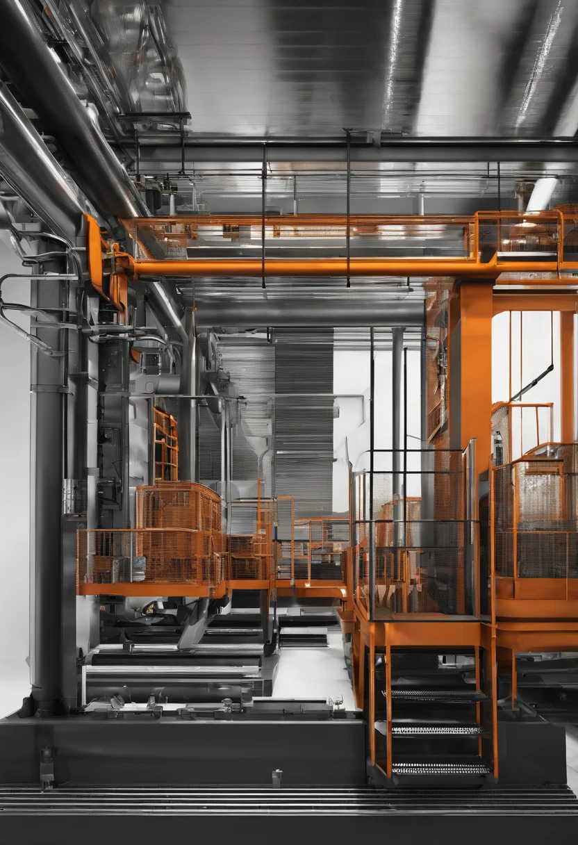 Minimalist industrial machine auto cad