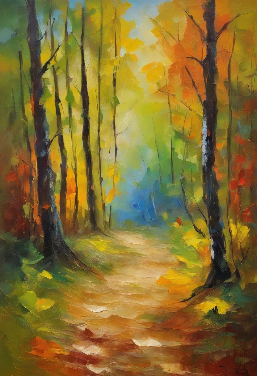 tmasterpiece、top-quality、Morning、closeup cleavage、with light glowing、Fresh morning sun、(Spark:0.7) 、stroll、Landscapes,the trees,ln the forest,casa,big trees