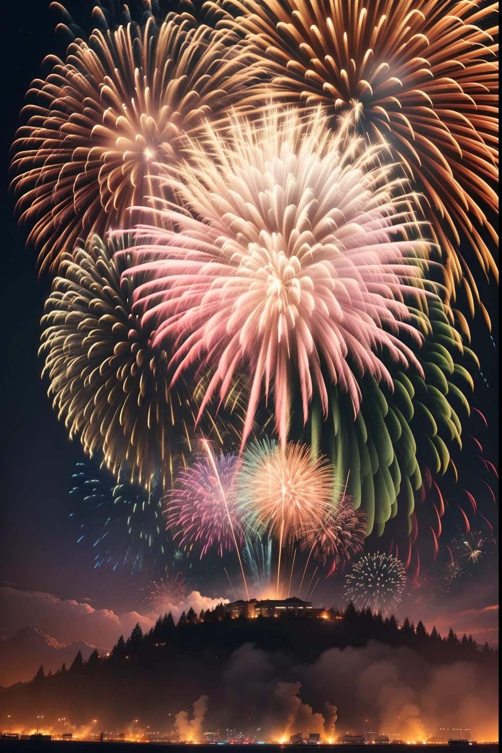 show:A breathtaking photo,A splendid and colorful fireworks display was recorded。in the photo,The night sky is dotted with huge and brilliant fireworks,They bloom with dazzling light and brilliant colors,Decorate the entire sky like a fairyland。Every moment a firework blooms in the air is accurately captured,Left behind a beautiful light track and gorgeous patterns。The explosions and explosions of fireworks silently convey a shock and spectacle in the photos。
To take this photo,I chose a professional full-frame camera,Such as the Nikon D850,Paired with a high-quality wide-angle lens,Such as the Nikon AF-S 14-24mm f/2.8G ED。The camera settings use a smaller aperture,Such as f/8,to ensure clarity and detail throughout the fireworks。Select the appropriate value for shutter speed,to capture the moment when the fireworks bloom,And create a gorgeous light track effect。ISO settings adjust based on actual light conditions,to maintain the detail and color reproduction of the photo。
During filming,I pay attention to capturing the moments and details of fireworks。By adjusting the angle and focal length of the lens,I tried to show the magnificence and brilliance of the fireworks as much as possible。ao mesmo tempo,I also used a suitable tripod and remote control,to ensure the stability and sharpness of the photo。
The final photo will present a breathtaking picture,A spectacular and colorful fireworks display was recorded。Each firework in the photo will take on brilliant colors and gorgeous forms,Let the viewer feel the beauty and shock of the fireworks。