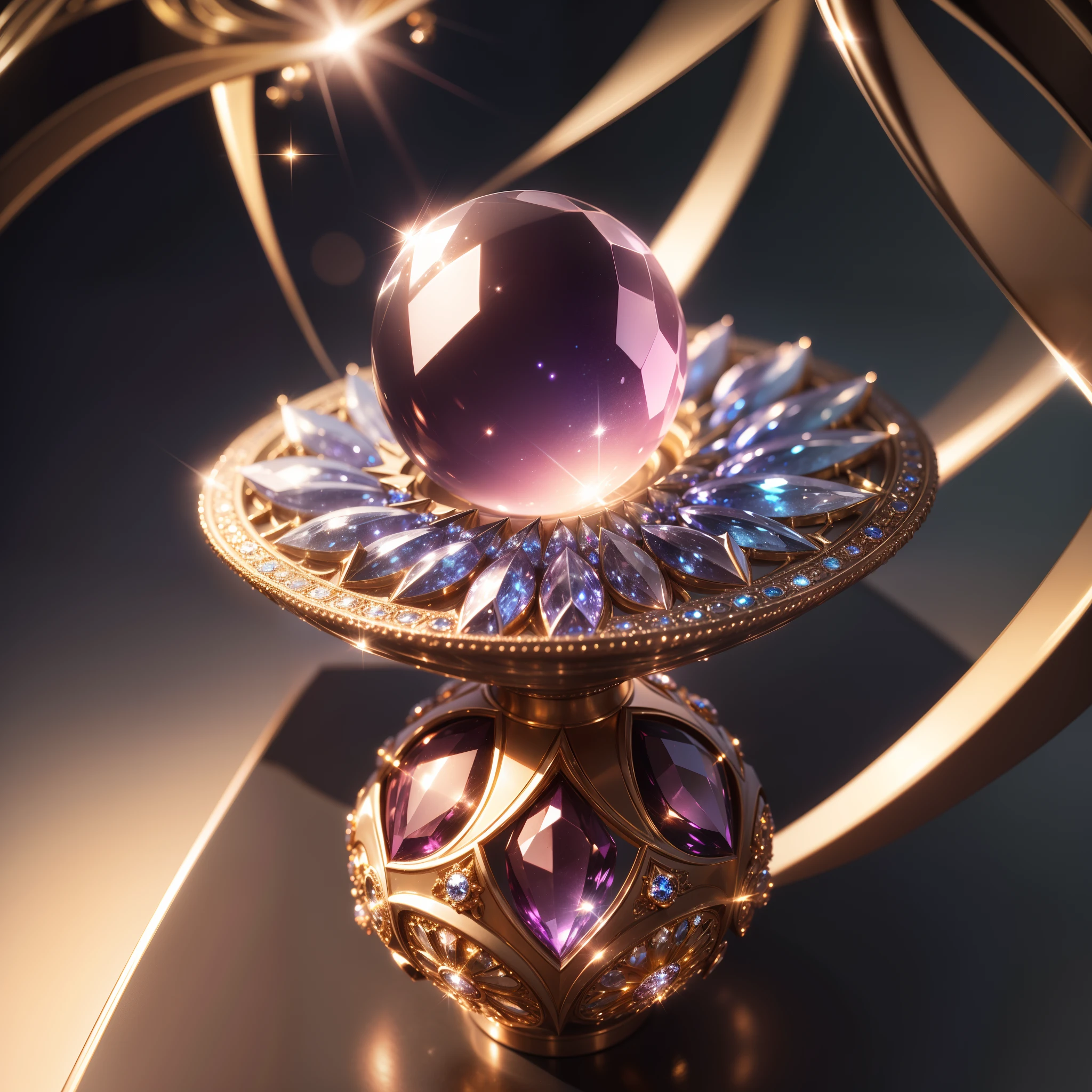 diamond sphere,best quality,highres,ultra-detailed,shining,sparkling,expensive,brilliant reflections,glittering facets,vivid colors,crystal clear,crisp edges,pristine surface,sleek texture,spherical shape,light refractions,reflections,precision cut,sculpted perfection,exquisite craftsmanship,luxurious,beauty of geometry,eye-catching masterpiece,dazzling glamour,mesmerizing brilliance,precious gemstone,the epitome of elegance and wealth