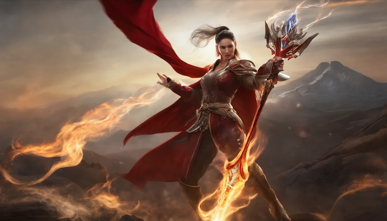 （tmasterpiece，top-quality，optimum，offcial art，Beautiful and aesthetically pleasing，Long exposure：1.2），Smooth movements，Charming Patterns，1个Giant Breast Girl，（Long Dress with Sleeves：1.3），（（（red dress））），upperbody closeup，bare shoulders​，ChineseGirl，Blushlush，Black leafy hair，sportrait，独奏，The upper part of the body，looking at the observer，detailed back ground，详细的脸，（Crystal AI，crystalline theme：1.1），elemental fire elf， rotation fire， Control the fire， Ruby clothes， dynamicposes， Floating particles， falling flower petals，Ethereal dynamics， firey， steamy， Magma in the background， Red tones， volcanoes， Ethereal atmosphere， 1 Japan， battle armor， premier， Rhino Prime Minister， Prime Minister Volt， Prime Salin dynamic pose， Intricate patterns， heavy metal， Energy lines， Faceless， glowing light eyes， Long silver hair， The wind blows hair， ellegance， vehement， blood red and black uniform， Bloody wings， 独奏， A desert， and the sun was shining brightly， brightly， clawed paws， dramatic lights， （tmasterpiece：1.2）， best qualtiy， A high resolution， beautifuldetails， extremely detaile， Perfect lighting， zhongfenghua， from below