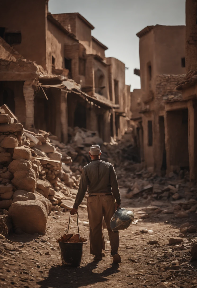 Marrakech, earthquake, rubble, destruction