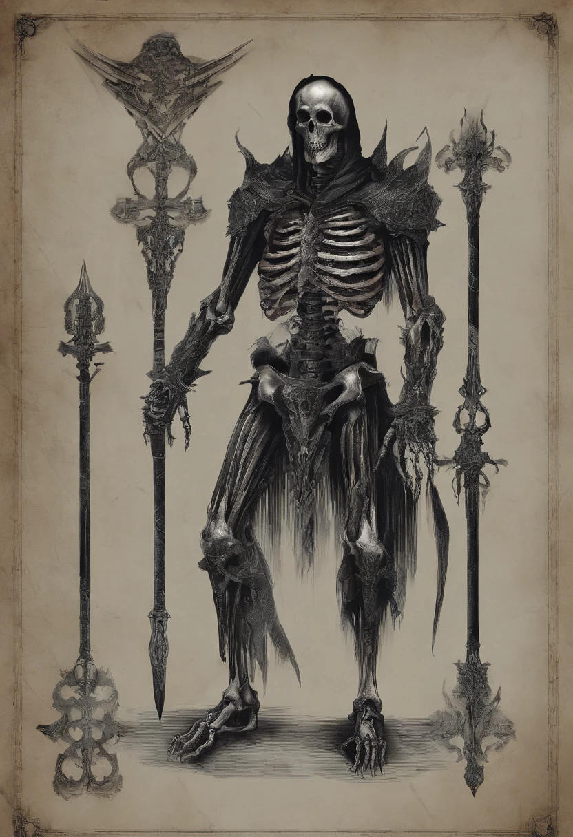 devil horns,Claws,battleaxe,Spooky environment,dentes pontiagudos,Berserker,full bodyesbian,Powerful aura,A strong sense of oppression,incredibly detailed,Red-eyed skeleton,The flames of hell are raging,Skeleton Legion,Ultra photo realsisim
