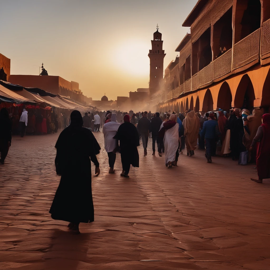 jemaa el fna, Marrakech, earthquake today, broken medina walls