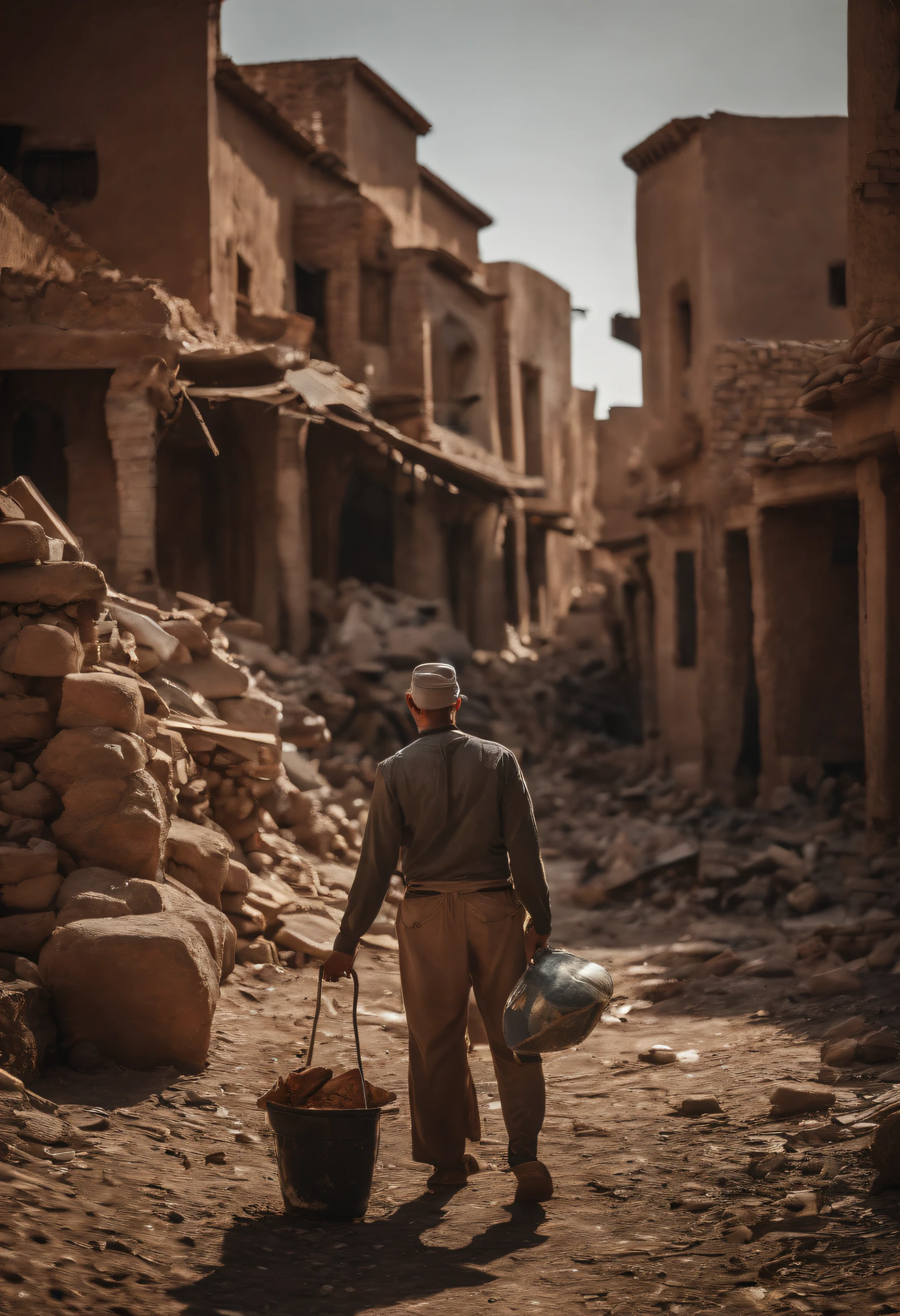 Marrakech, earthquake, rubble, destruction