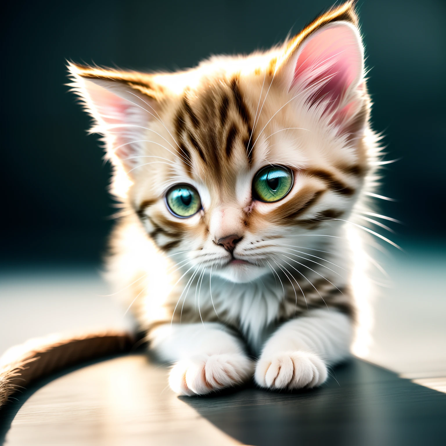 Russian kitten, ([tail | detailed wire]: 1.3), (complex detail), HDR, (complex detail, hyper detail: 1.4), 4K texture, soft cinematic light, photolab, HDR, complex, elegant, cinematic shot, vignette, centering