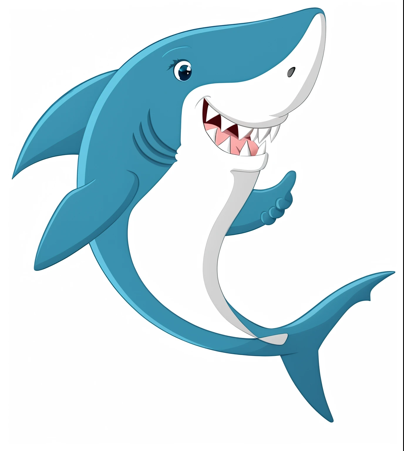 a cartoon shark with open mouth and teeth, anthropomorphic shark, shark anthony, blue shark, Great white shark, Shark, Megalodon, Sharks, shark head, shark face, A shark, thresher shark human hybrid, grandes dentes afiados, dentes afiados e garras, Sharn, nitidamente moldado, shark and guitar, shark teeth, com bandeira do brasil