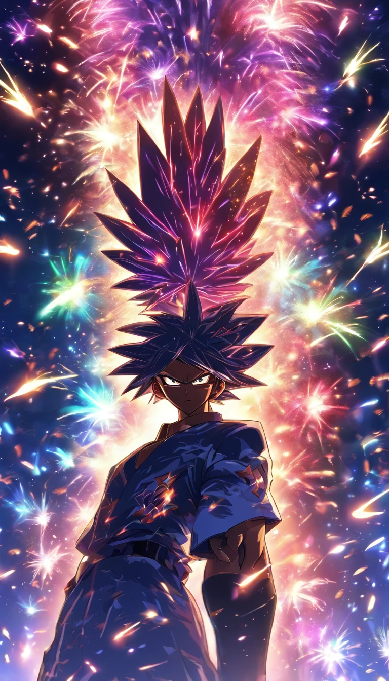 Spectacular fireworks display. The fireworks are huge