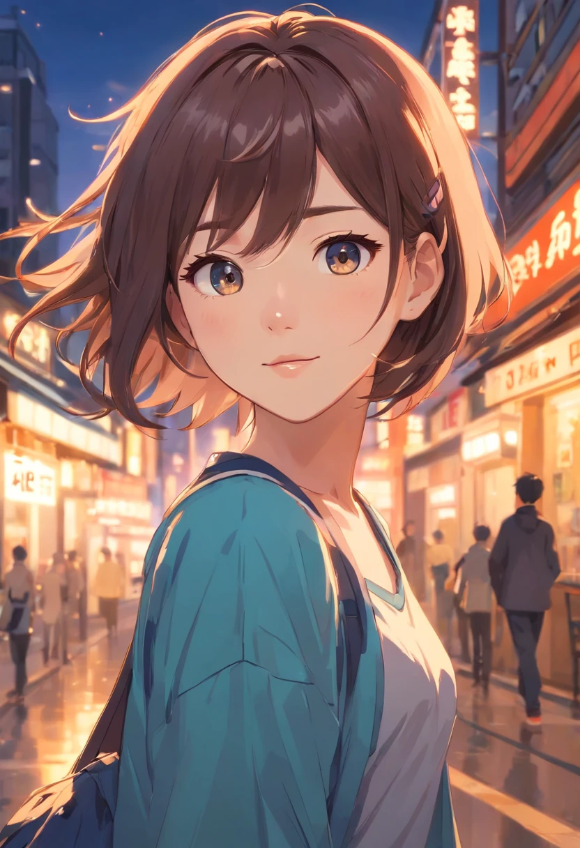 Hairstyles: Fortitail, Super pretty 20 year old Korean girl,happy face, Cartoon style illustration, Cartoon Art Style, Cartoon Art Style, Digital illustration style, Highly detailed character design, cute detailed digital art, beautiful digital illustration, high quality portrait, Comic art, Asia, Character Design Portrait,