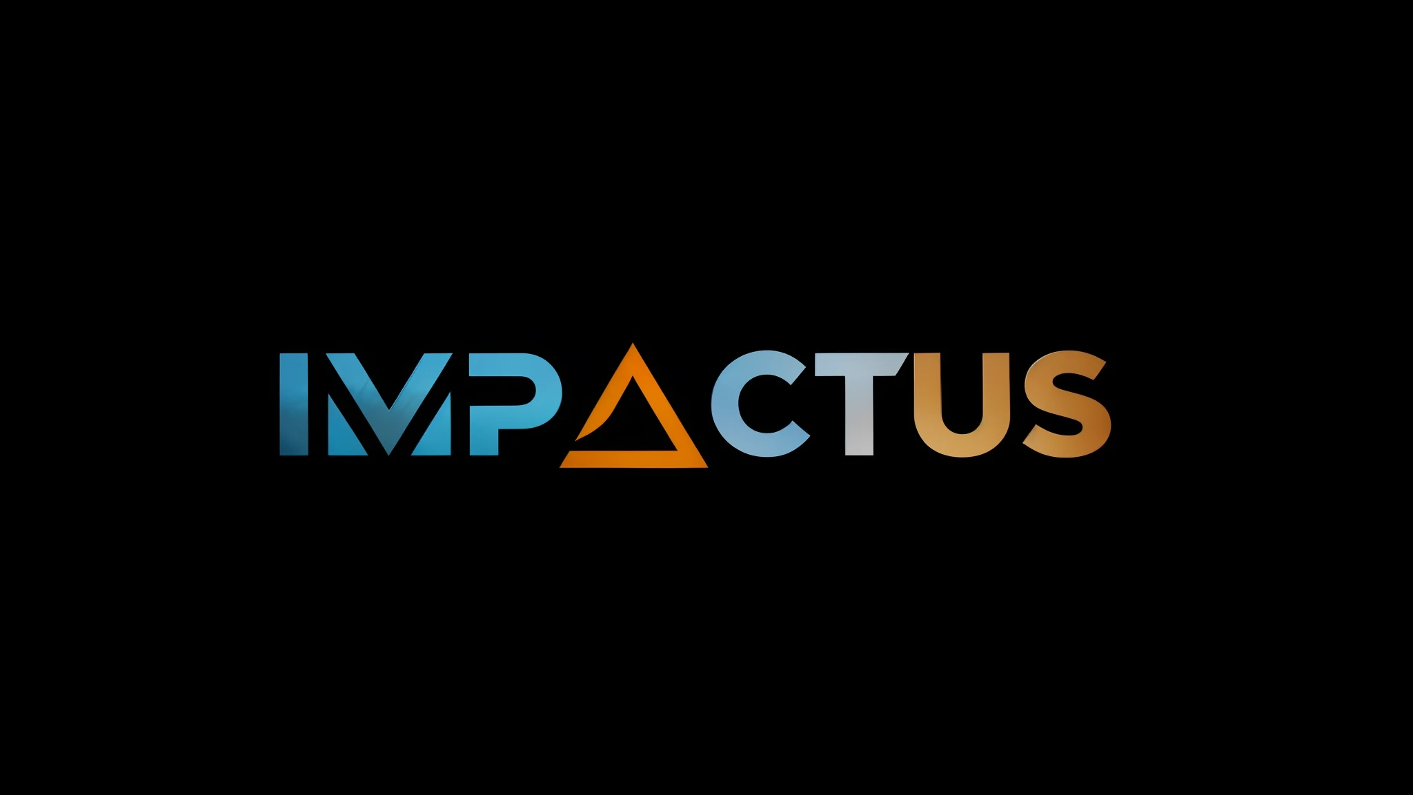 Um close up de um fundo preto com um logotipo para Impactus, impactante, Directed by: Tadeusz Pruszkówski, Directed by: Ivan Mrkvička, fonte de impacto, Directed by: Matt Cavotta, Directed by: Nicholas Marsicano, imagem do avatar, Directed by: Ivan Meštrović, Mcu, meticuloso, business logo