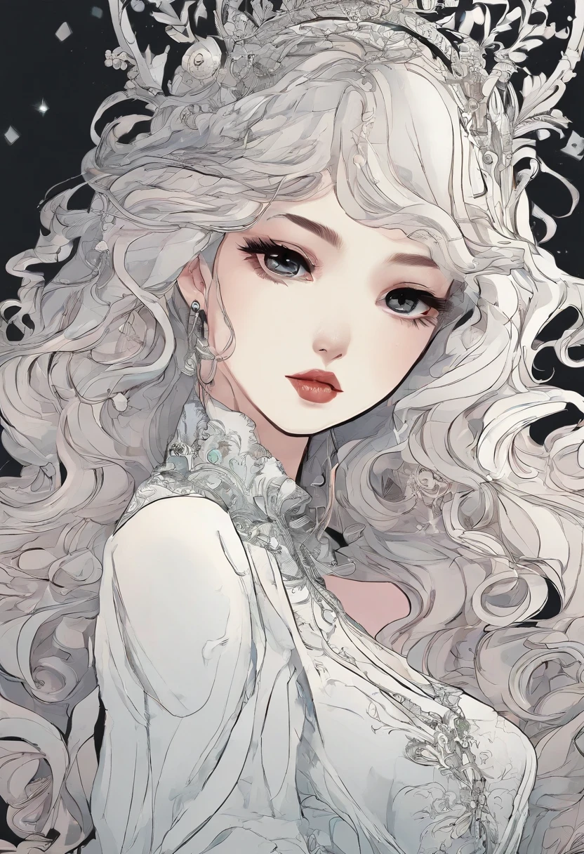 Hairstyles:  Long Beachy Waves, Super pretty 20 year old Korean girl,happy face, Cartoon style illustration, Cartoon Art Style, Cartoon Art Style, Digital illustration style, Highly detailed character design, cute detailed digital art, beautiful digital illustration, high quality portrait, Comic art, Asia, Character Design Portrait, Rough line sketch style,