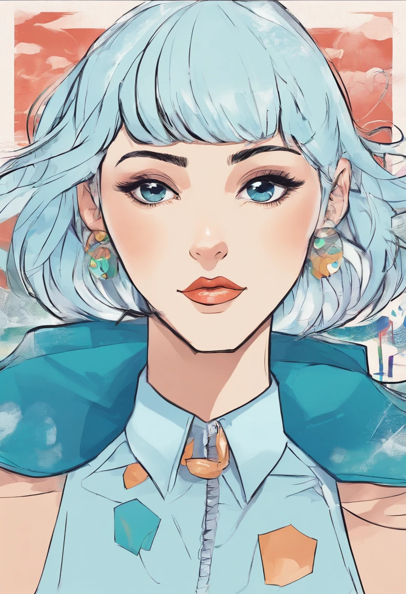 (masterpiece, Highest quality, anime, Retro, Realistic, Cinema Lighting, transformation, bright:1.2), (PC98 art style, Flat Color, Low Color Bit:1.5), (Dynamic close-up shots:1.2),(Old street background:1.2), (Mature Woman:1.3), (poker face:1.3), (forget:1.3) (Beautiful breasts), (Short burgundy hair), (wealthy, thick), (Lip color), Sexually suggestive,